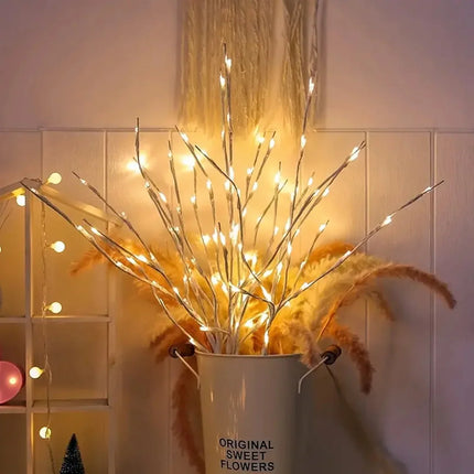1 PC White Birch Branch Light LED Festive Lights Battery Operated For Christmas Party Wedding Decoration Twig Outdoor Lights