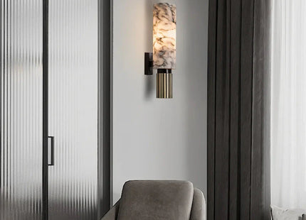 Modern Luxury Natural Marble Wall Lamp