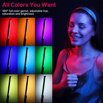 VL119 Handheld RGB Colorful Stick Light 19.68 inch Handheld LED Light
