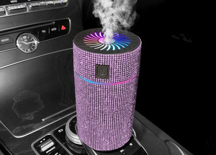 Luxury Diamond Car Diffuser Humidifier with LED Light