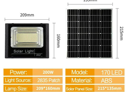 Solar Flood Lights Outdoor  with Remote Control