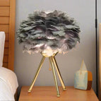Gray feather / Golden legs / Australian plug