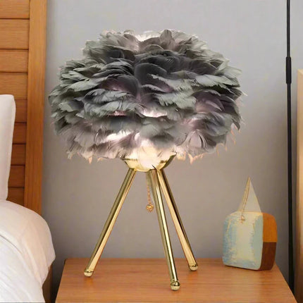 Modern Simple Feather LED Table Lamp