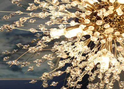 Modern Sky Star Fireball Crystal Pendant LED Light