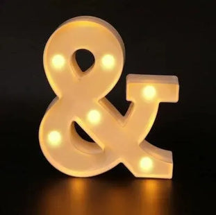 Alphabet LED Night Lights Number Letter Lamp