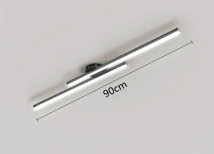 Long Aluminium LED Ceiling Light Modern Creative Design