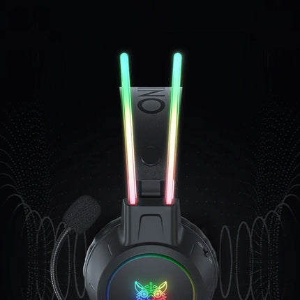 ONIKUMA RGB Gaming Headphones with HD Flexible Mic 3.5mm Gaming Headsets For PC Xbox PS4 PS5 Switch Computer Games