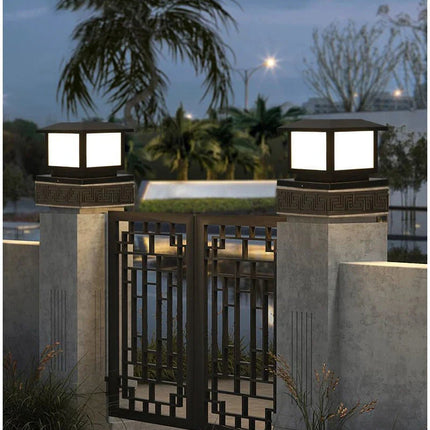 LED Solar Outdoor Light Pillar Solar Lights Waterproof