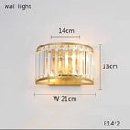 wall lamp / gold frame / Warm light