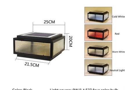 Outdoor LED Solar Door Lamp Waterproof