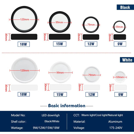 Led  220V Ceiling Downlights