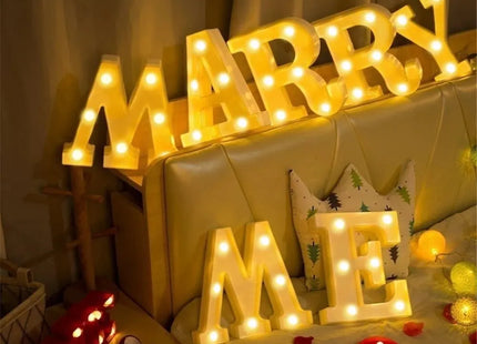 Alphabet LED Night Lights Number Letter Lamp