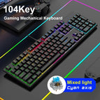 104Keys Black / blue switch
