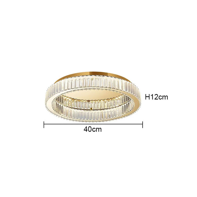 Modern Gold Crystal  Ceiling Chandelier  Led Indoor Lighting Decor