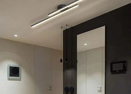 Long Aluminium LED Ceiling Light Modern Creative Design