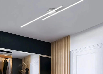 Long Aluminium LED Ceiling Light Modern Creative Design