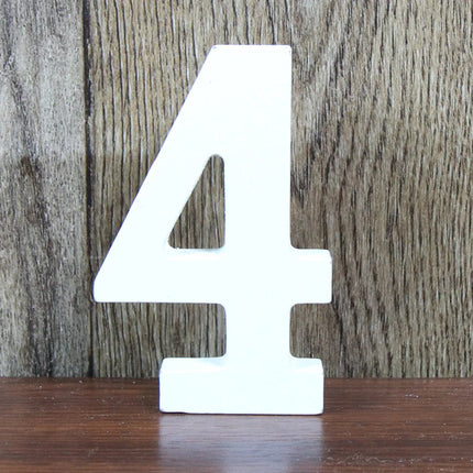 8 CM  White Wooden Letters