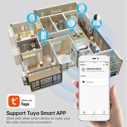 Indoor Wireless Home Security AI Human Detect camera