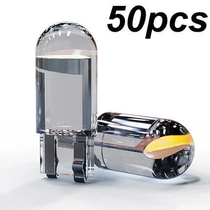 Newest W5W Led T10 Car Light COB LED Glass 6000K