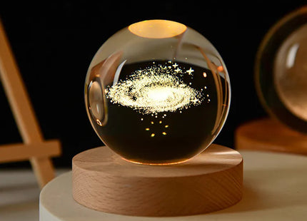 3D Crystal ball Planet Night Light