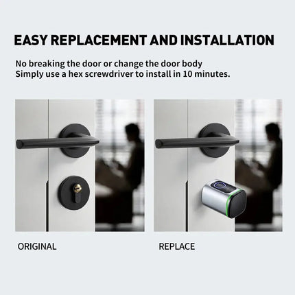 Smart  Lock With Tuya Bluetooth Fingerprint 13.56mhz IC Card Include