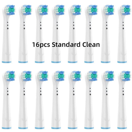 16/20PCS Brush Head nozzles for Oral B Electric Toothbrush Replacement Head Refill Sensitive Floss Cross Action for Oralb