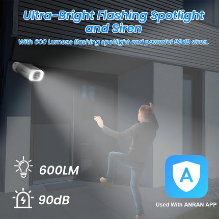 Outdoor Wireless WIFI Camera 2.4G 3MP Battery Solar Security Camera