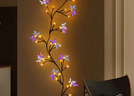 30LED Enchanted Willow Vine Light With Butterfly