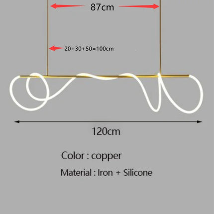 Modern Long Hose Led Ceiling Chandelier