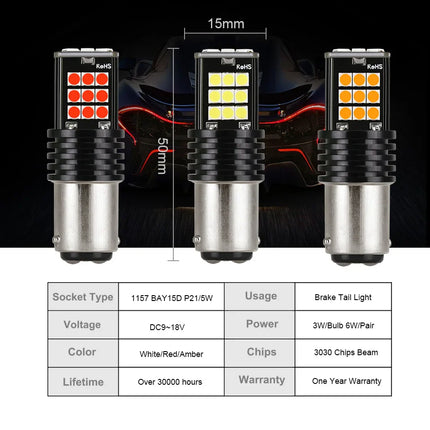Car Turn Signal Lamp Brake Tail Backup Red Light