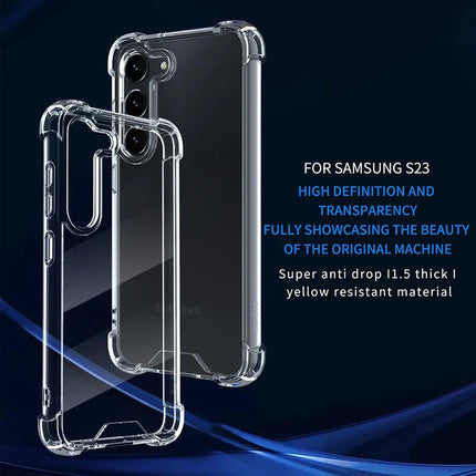 Hybrid Shockproof Case For Samsung Galaxy S23 S21 FE S22 Plus Ultra Clear Hard Case For Samsung A54 A34 A24 A14 A04S A53 A33