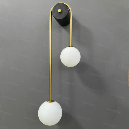 Modern Wall Lamp Glass Ball Lampshade