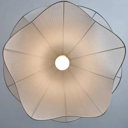 Flowers Cloth Chandelier Home Decoration French Led Pendant Lights