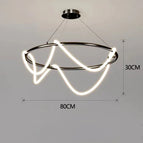 black round 80 cm / Remote dimming