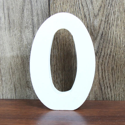 8 CM  White Wooden Letters