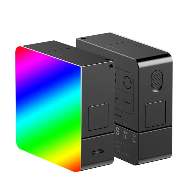 Full Color RGB LED Video Light 2500K-9000K 800LUX Magnetic