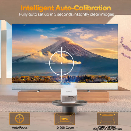 Magcubic Auto Focus Home Cinema 4K Projector 400ANSI 8K Native 720P HY300 Max