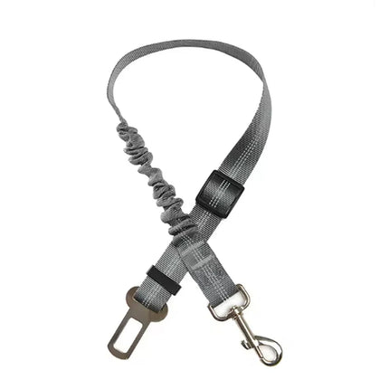 Dog Car Safety Belt Dog Safety Belt with Damping Belt and Reflective Line Adjustable Length Suitable Any Dog