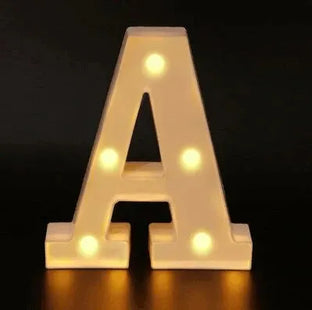 Alphabet LED Night Lights Number Letter Lamp