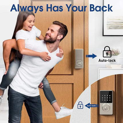 Smart Lock with password, Keyless Entry Door Lock with Touchscreen Keypads