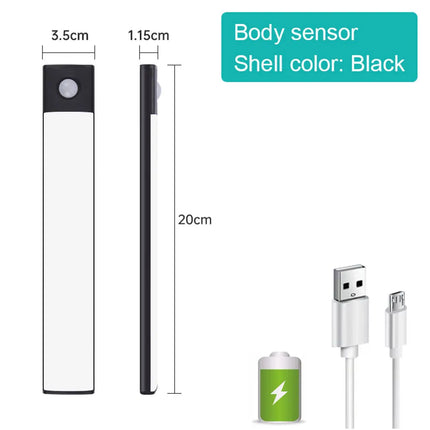 Motion Sensor Light Wireless LED Night Light USB Rechargeable Night Lamp Cabinet Wardrobe Lamp Under Backlight For Kitchen led