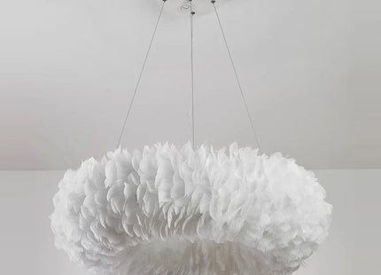 Led Ceiling Chandelier With Feathers Pendant Hanging Light