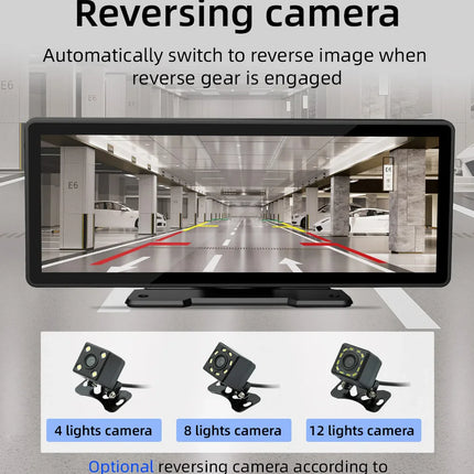 10.26 Inch Portable Wireless Carplay Screen HD Rear Reversing Camera Car Radio DVR MP5 Multimedia Video Player Android Auto