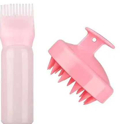 Hair Oil Dispenser Bottle Root Comb Applicator Dispenser For Hair Oil Reusable Scalp Massager Shampoo Brush Dye Hair Tool For