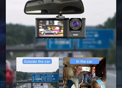 Dash Cam W/ IR Night Vision Loop Recording & 2" IPS Screen