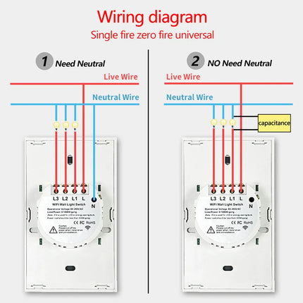 Touch Sensor LED Light Switches