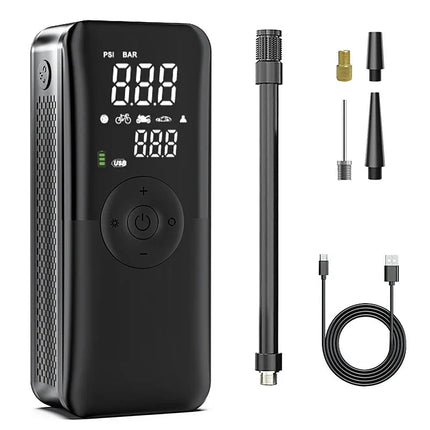 Rechargeable Air Pump Tire Inflator Portable Compressor Digital Cordless