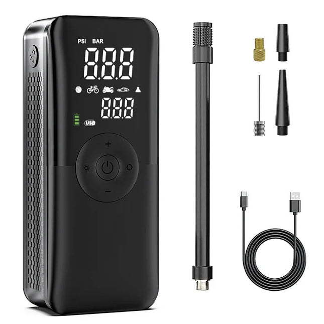 Rechargeable Air Pump Tire Inflator Portable Compressor Digital Cordless