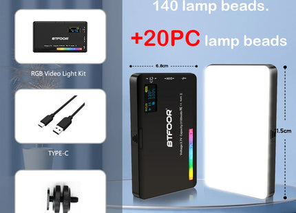 LED RGB Camera Light Full Color Output Video Light