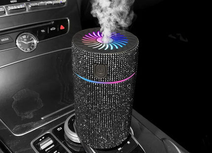 Luxury Diamond Car Diffuser Humidifier with LED Light